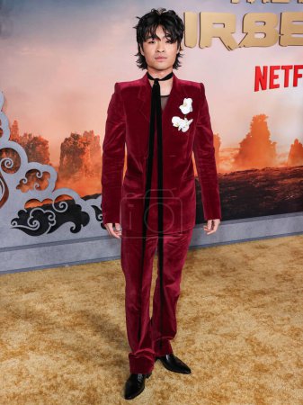 Photo for Dallas Liu arrives at the World Premiere Of Netflix's 'Avatar: The Last Airbender' Season 1 held at The Egyptian Theatre Hollywood on February 15, 2024 in Hollywood, Los Angeles, California, United States. - Royalty Free Image