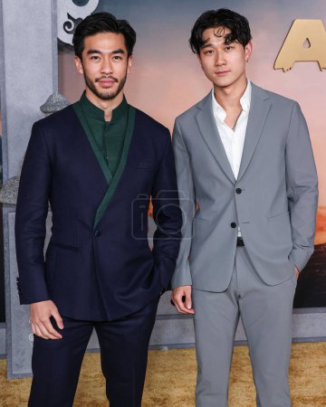 Photo for Daniel Chang and Sam Song Li arrive at the World Premiere Of Netflix's 'Avatar: The Last Airbender' Season 1 held at The Egyptian Theatre Hollywood on February 15, 2024 in Hollywood, Los Angeles, California, United States. - Royalty Free Image