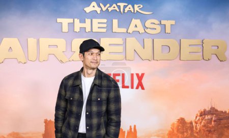 Photo for Harry Shum Jr. arrives at the World Premiere Of Netflix's 'Avatar: The Last Airbender' Season 1 held at The Egyptian Theatre Hollywood on February 15, 2024 in Hollywood, Los Angeles, California, United States. - Royalty Free Image