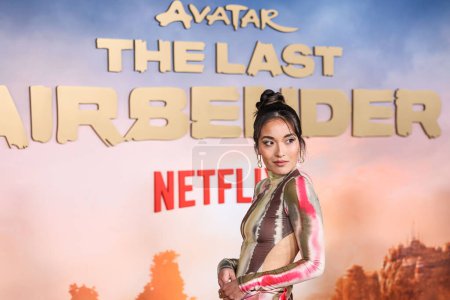 Téléchargez les photos : Yvonne Chapman arrive à la première mondiale de "Avatar : The Last Airbender" saison 1 de Netflix au théâtre égyptien Hollywood le 15 février 2024 à Hollywood, Los Angeles, Californie, États-Unis. - en image libre de droit
