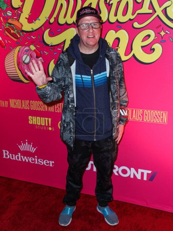 Photo for Nick Swardson arrives at the Los Angeles Premiere Of Shout! Studios, All Things Comedy and Utopia's 'Drugstore June' held at the TCL Chinese 6 Theaters on February 20, 2024 in Hollywood, Los Angeles, California, United States. - Royalty Free Image