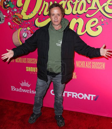 Photo for Pauly Shore arrives at the Los Angeles Premiere Of Shout! Studios, All Things Comedy and Utopia's 'Drugstore June' held at the TCL Chinese 6 Theaters on February 20, 2024 in Hollywood, Los Angeles, California, United States. - Royalty Free Image