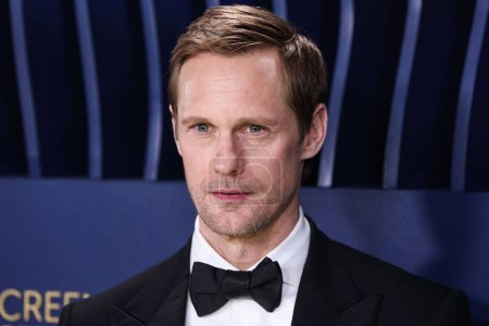 Photo for Alexander Skarsgard arrives at the 30th Annual Screen Actors Guild Awards held at the Shrine Auditorium and Expo Hall on February 24, 2024 in Los Angeles, California, United States. - Royalty Free Image