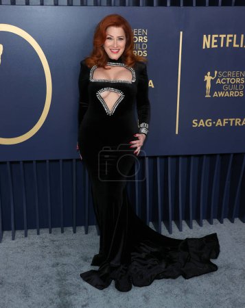 Photo for Lisa Ann Walter arrives at the 30th Annual Screen Actors Guild Awards held at the Shrine Auditorium and Expo Hall on February 24, 2024 in Los Angeles, California, United States. - Royalty Free Image
