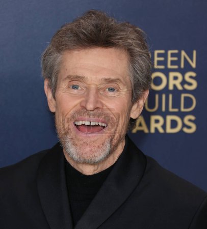 Photo for Willem Dafoe arrives at the 30th Annual Screen Actors Guild Awards held at the Shrine Auditorium and Expo Hall on February 24, 2024 in Los Angeles, California, United States. - Royalty Free Image