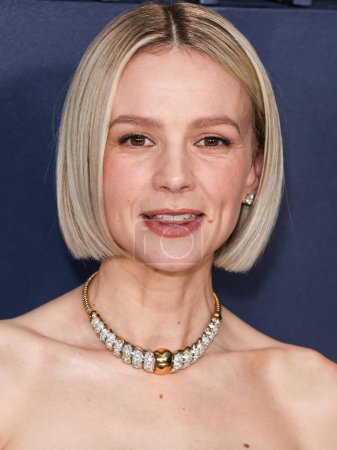 Photo for Carey Mulligan wearing a custom Armani Prive gown and Fred Leighton jewelry arrives at the 30th Annual Screen Actors Guild Awards held at the Shrine Auditorium and Expo Hall on February 24, 2024 in Los Angeles, California, United States. - Royalty Free Image