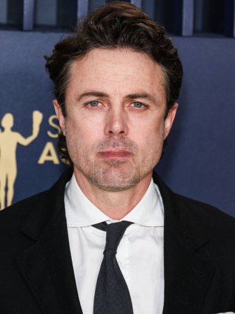 Photo for Casey Affleck arrives at the 30th Annual Screen Actors Guild Awards held at the Shrine Auditorium and Expo Hall on February 24, 2024 in Los Angeles, California, United States. - Royalty Free Image