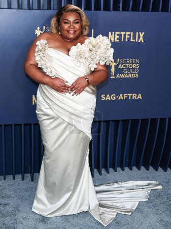 Foto de Da 'Vine Joy Randolph llega a la 30ª edición del Screen Actors Guild Awards celebrado en el Shrine Auditorium and Expo Hall el 24 de febrero de 2024 en Los Ángeles, California, Estados Unidos. - Imagen libre de derechos
