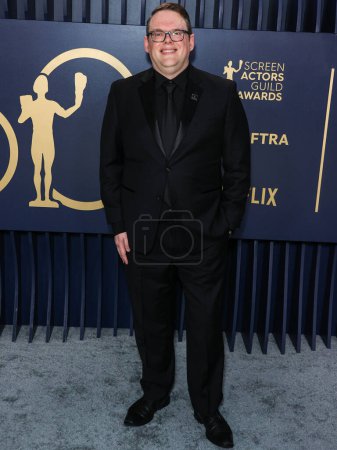 Photo for Duncan Crabtree-Ireland arrives at the 30th Annual Screen Actors Guild Awards held at the Shrine Auditorium and Expo Hall on February 24, 2024 in Los Angeles, California, United States. - Royalty Free Image