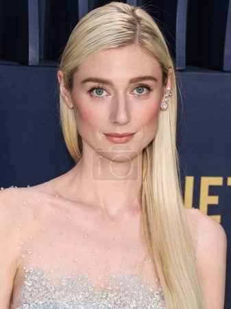 Photo for Elizabeth Debicki wearing Armani Prive arrives at the 30th Annual Screen Actors Guild Awards held at the Shrine Auditorium and Expo Hall on February 24, 2024 in Los Angeles, California, United States. - Royalty Free Image