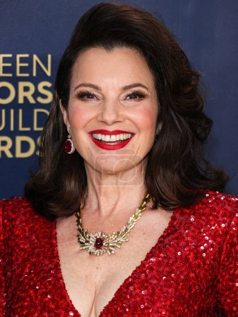 Photo for Fran Drescher arrives at the 30th Annual Screen Actors Guild Awards held at the Shrine Auditorium and Expo Hall on February 24, 2024 in Los Angeles, California, United States. - Royalty Free Image