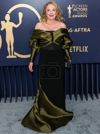 Photo for J. Smith-Cameron arrives at the 30th Annual Screen Actors Guild Awards held at the Shrine Auditorium and Expo Hall on February 24, 2024 in Los Angeles, California, United States. - Royalty Free Image