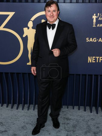 Téléchargez les photos : Jeremy Swift arrive à la 30e cérémonie annuelle des Screen Actors Guild Awards au Shrine Auditorium and Expo Hall le 24 février 2024 à Los Angeles, Californie, États-Unis. - en image libre de droit
