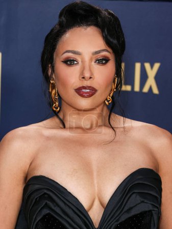 Photo for Kat Graham arrives at the 30th Annual Screen Actors Guild Awards held at the Shrine Auditorium and Expo Hall on February 24, 2024 in Los Angeles, California, United States. - Royalty Free Image