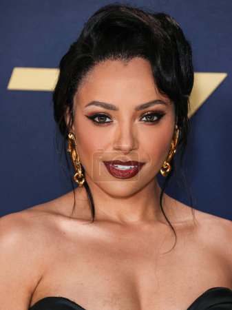 Photo for Kat Graham arrives at the 30th Annual Screen Actors Guild Awards held at the Shrine Auditorium and Expo Hall on February 24, 2024 in Los Angeles, California, United States. - Royalty Free Image