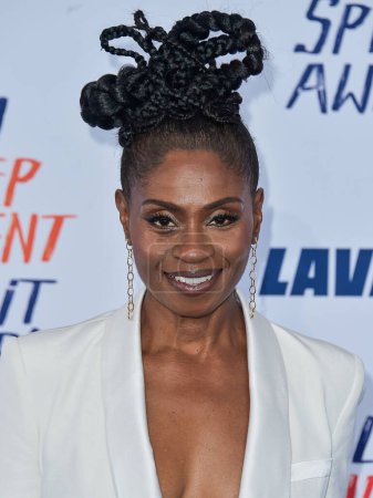 Photo for Adina Porter arrives at the 2024 Film Independent Spirit Awards (39th Annual Film Independent Spirit Awards) held at the Santa Monica Beach on February 25, 2024 in Santa Monica, Los Angeles, California, United States. - Royalty Free Image