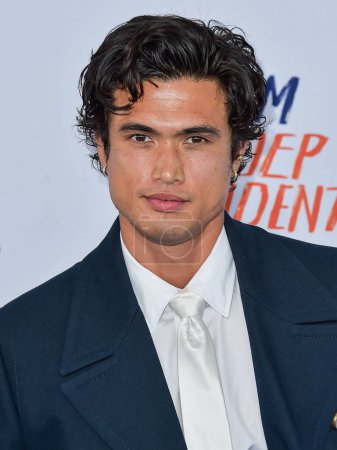 Photo for Charles Melton arrives at the 2024 Film Independent Spirit Awards (39th Annual Film Independent Spirit Awards) held at the Santa Monica Beach on February 25, 2024 in Santa Monica, Los Angeles, California, United States. - Royalty Free Image