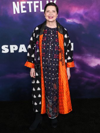 Photo for Isabella Rossellini arrives at the Los Angeles Special Screening Of Netflix's 'Spaceman' held at The Egyptian Theatre Hollywood on February 26, 2024 in Hollywood, Los Angeles, California, United States. - Royalty Free Image