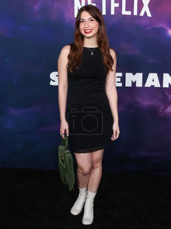 Photo for Monika Gobaira arrives at the Los Angeles Special Screening Of Netflix's 'Spaceman' held at The Egyptian Theatre Hollywood on February 26, 2024 in Hollywood, Los Angeles, California, United States. - Royalty Free Image