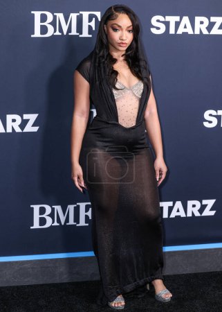 Photo for Kadianne Whyte arrives at the Los Angeles Premiere Of STARZ' 'BMF' (Black Mafia Family) Season 3 held at the Hollywood Athletic Club on February 29, 2024 in Hollywood, Los Angeles, California, United States. - Royalty Free Image