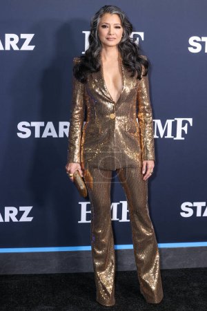 Photo for Kelly Hu arrives at the Los Angeles Premiere Of STARZ' 'BMF' (Black Mafia Family) Season 3 held at the Hollywood Athletic Club on February 29, 2024 in Hollywood, Los Angeles, California, United States. - Royalty Free Image