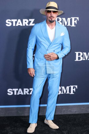 Photo for Roberto Sanchez arrives at the Los Angeles Premiere Of STARZ' 'BMF' (Black Mafia Family) Season 3 held at the Hollywood Athletic Club on February 29, 2024 in Hollywood, Los Angeles, California, United States. - Royalty Free Image