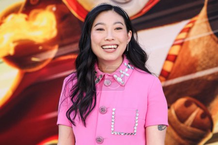Photo for Awkwafina arrives at the World Premiere Of DreamWorks Animation And Universal Pictures' 'Kung Fu Panda 4' held at AMC The Grove 14 on March 3, 2024 in Los Angeles, California, United States. - Royalty Free Image