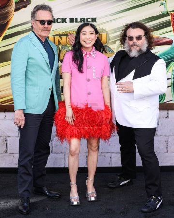 Photo for Bryan Cranston, Awkwafina and Jack Black arrive at the World Premiere Of DreamWorks Animation And Universal Pictures' 'Kung Fu Panda 4' held at AMC The Grove 14 on March 3, 2024 in Los Angeles, California, United States. - Royalty Free Image