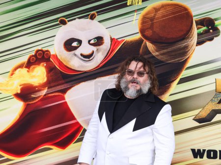 Téléchargez les photos : Jack Black arrive à la première mondiale de DreamWorks Animation And Universal Pictures '' Kung Fu Panda 4 'tenue à AMC The Grove 14 le 3 mars 2024 à Los Angeles, Californie, États-Unis. - en image libre de droit