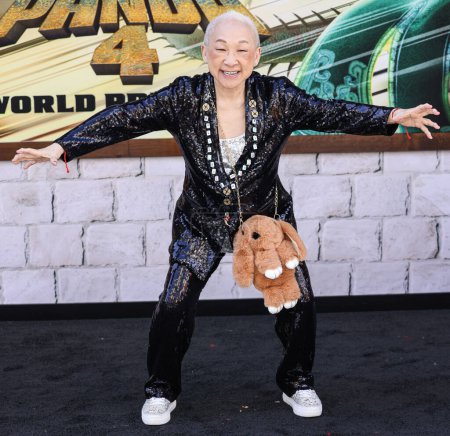 Photo for Lori Tan Chinn arrives at the World Premiere Of DreamWorks Animation And Universal Pictures' 'Kung Fu Panda 4' held at AMC The Grove 14 on March 3, 2024 in Los Angeles, California, United States. - Royalty Free Image