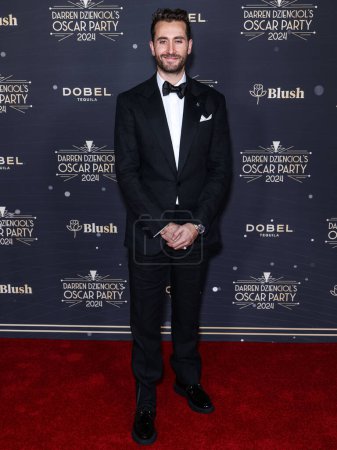 Téléchargez les photos : Darren Dzienciol arrive à l'Oscar Party 2024 de Darren Dzienciol qui se tient dans une résidence privée le 8 mars 2024 à Bel Air, Los Angeles, Californie, États-Unis. - en image libre de droit