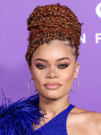 Photo for Andra Day arrives at the 55th Annual NAACP Image Awards held at the Shrine Auditorium and Expo Hall on March 16, 2024 in Los Angeles, California, United States. - Royalty Free Image