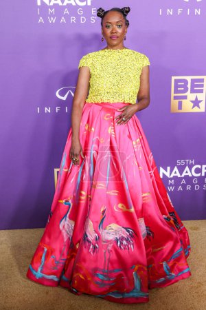 Téléchargez les photos : Erika Alexander arrive à la 55e cérémonie annuelle des NAACP Image Awards qui se tient au Shrine Auditorium and Expo Hall le 16 mars 2024 à Los Angeles, Californie, États-Unis. - en image libre de droit