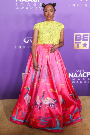 Téléchargez les photos : Erika Alexander arrive à la 55e cérémonie annuelle des NAACP Image Awards qui se tient au Shrine Auditorium and Expo Hall le 16 mars 2024 à Los Angeles, Californie, États-Unis. - en image libre de droit