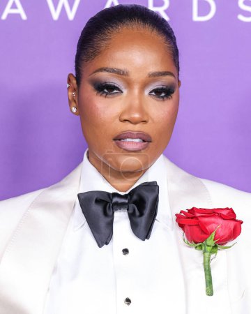 Téléchargez les photos : Keke Palmer portant Dolce et Gabbana arrive à la 55e édition annuelle des NAACP Image Awards qui se tient au Shrine Auditorium and Expo Hall le 16 mars 2024 à Los Angeles, Californie, États-Unis. - en image libre de droit