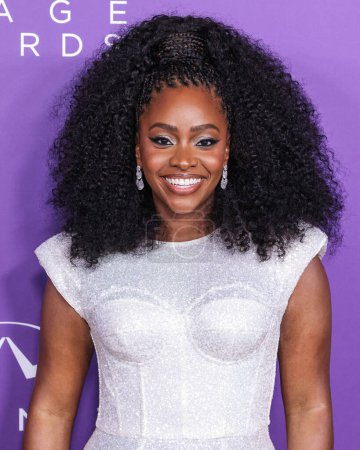 Photo for Teyonah Parris arrives at the 55th Annual NAACP Image Awards held at the Shrine Auditorium and Expo Hall on March 16, 2024 in Los Angeles, California, United States. - Royalty Free Image
