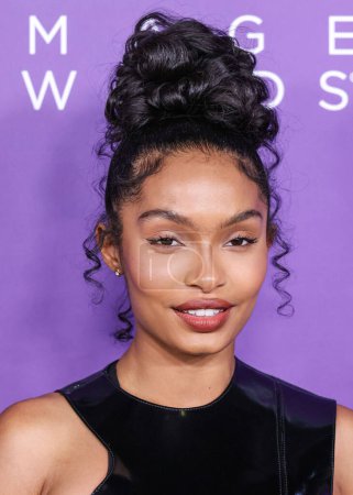 Photo for Yara Shahidi arrives at the 55th Annual NAACP Image Awards held at the Shrine Auditorium and Expo Hall on March 16, 2024 in Los Angeles, California, United States. - Royalty Free Image