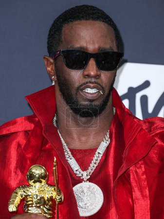 Photo for Diddy's Los Angeles and Miami Homes Raided by Federal Law Enforcement on Monday, March 25, 2024. NEWARK, NEW JERSEY, USA - SEPTEMBER 12: American rapper, record producer and record executive Diddy - Royalty Free Image