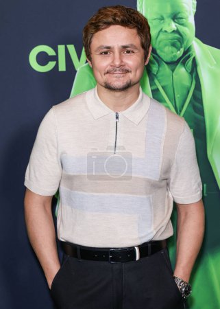 Photo for Arturo Castro arrives at the Los Angeles Special Screening Of A24's 'Civil War' held at the Academy Museum of Motion Pictures on April 2, 2024 in Los Angeles, California, United States. - Royalty Free Image