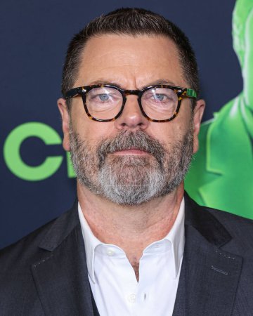 Photo for Nick Offerman arrives at the Los Angeles Special Screening Of A24's 'Civil War' held at the Academy Museum of Motion Pictures on April 2, 2024 in Los Angeles, California, United States. - Royalty Free Image