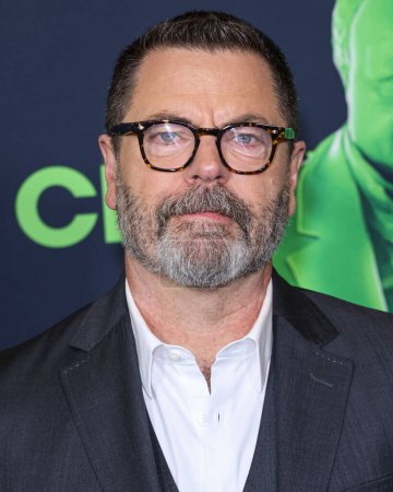 Photo for Nick Offerman arrives at the Los Angeles Special Screening Of A24's 'Civil War' held at the Academy Museum of Motion Pictures on April 2, 2024 in Los Angeles, California, United States. - Royalty Free Image
