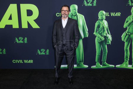 Téléchargez les photos : Nick Offerman arrive au Los Angeles Special Screening Of A24 's' Civil War 'qui a eu lieu au Academy Museum of Motion Pictures le 2 avril 2024 à Los Angeles, Californie, États-Unis. - en image libre de droit