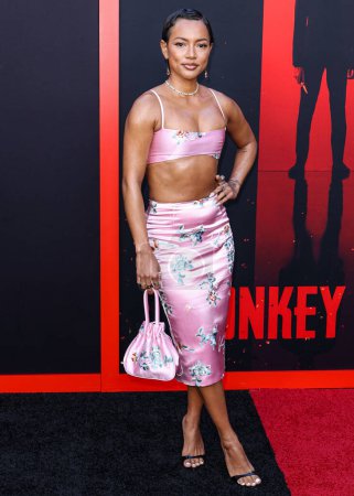Photo for Karrueche Tran arrives at the Los Angeles Premiere Of Universal Pictures 'Monkey Man' held at the TCL Chinese Theatre IMAX on April 3, 2024 in Hollywood, Los Angeles, California, United States. - Royalty Free Image