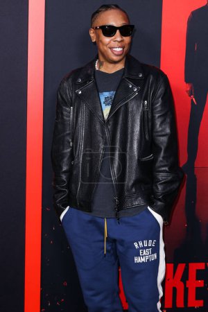 Photo for Lena Waithe arrives at the Los Angeles Premiere Of Universal Pictures 'Monkey Man' held at the TCL Chinese Theatre IMAX on April 3, 2024 in Hollywood, Los Angeles, California, United States. - Royalty Free Image