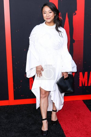 Photo for Stephanie Hsu arrives at the Los Angeles Premiere Of Universal Pictures 'Monkey Man' held at the TCL Chinese Theatre IMAX on April 3, 2024 in Hollywood, Los Angeles, California, United States. - Royalty Free Image