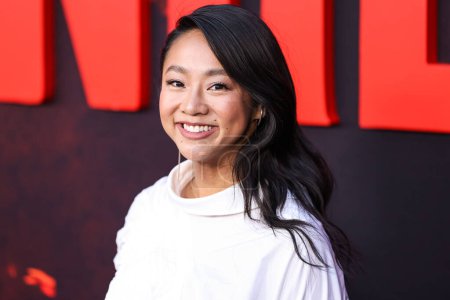 Photo for Stephanie Hsu arrives at the Los Angeles Premiere Of Universal Pictures 'Monkey Man' held at the TCL Chinese Theatre IMAX on April 3, 2024 in Hollywood, Los Angeles, California, United States. - Royalty Free Image
