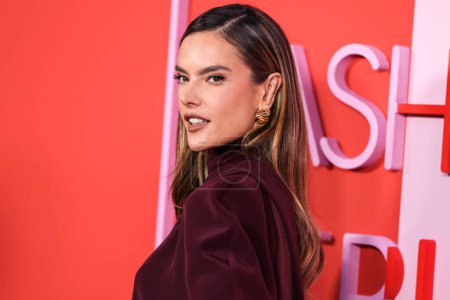 Photo for Alessandra Ambrosio arrives at the Fashion Trust U.S. Awards 2024 held at a Private Residence on April 9, 2024 in Beverly Hills, Los Angeles, California, United States. - Royalty Free Image