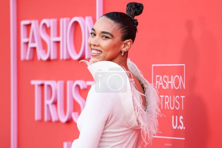 Photo for Alexandra Shipp arrives at the Fashion Trust U.S. Awards 2024 held at a Private Residence on April 9, 2024 in Beverly Hills, Los Angeles, California, United States. - Royalty Free Image