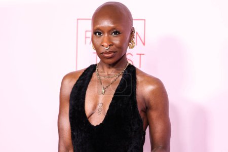 Photo for Cynthia Erivo arrives at the Fashion Trust U.S. Awards 2024 held at a Private Residence on April 9, 2024 in Beverly Hills, Los Angeles, California, United States. - Royalty Free Image