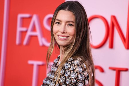 Photo for Jessica Biel arrives at the Fashion Trust U.S. Awards 2024 held at a Private Residence on April 9, 2024 in Beverly Hills, Los Angeles, California, United States. - Royalty Free Image
